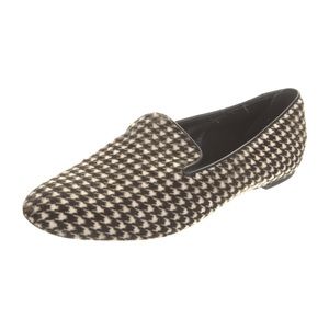 Roger Vivier Ponyhair Houndstooth print Loafers, sz 10/ it 40